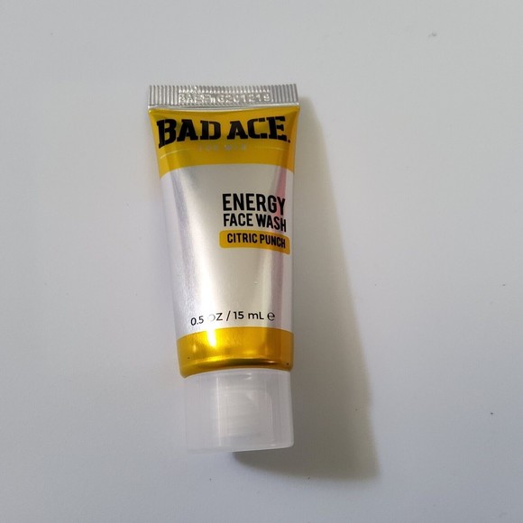 Lot Of 4- BAD ACE For Men Energy Face Wash Citrus Punch .5oz/15ml Exp 12/18/23 - Picture 2 of 6
